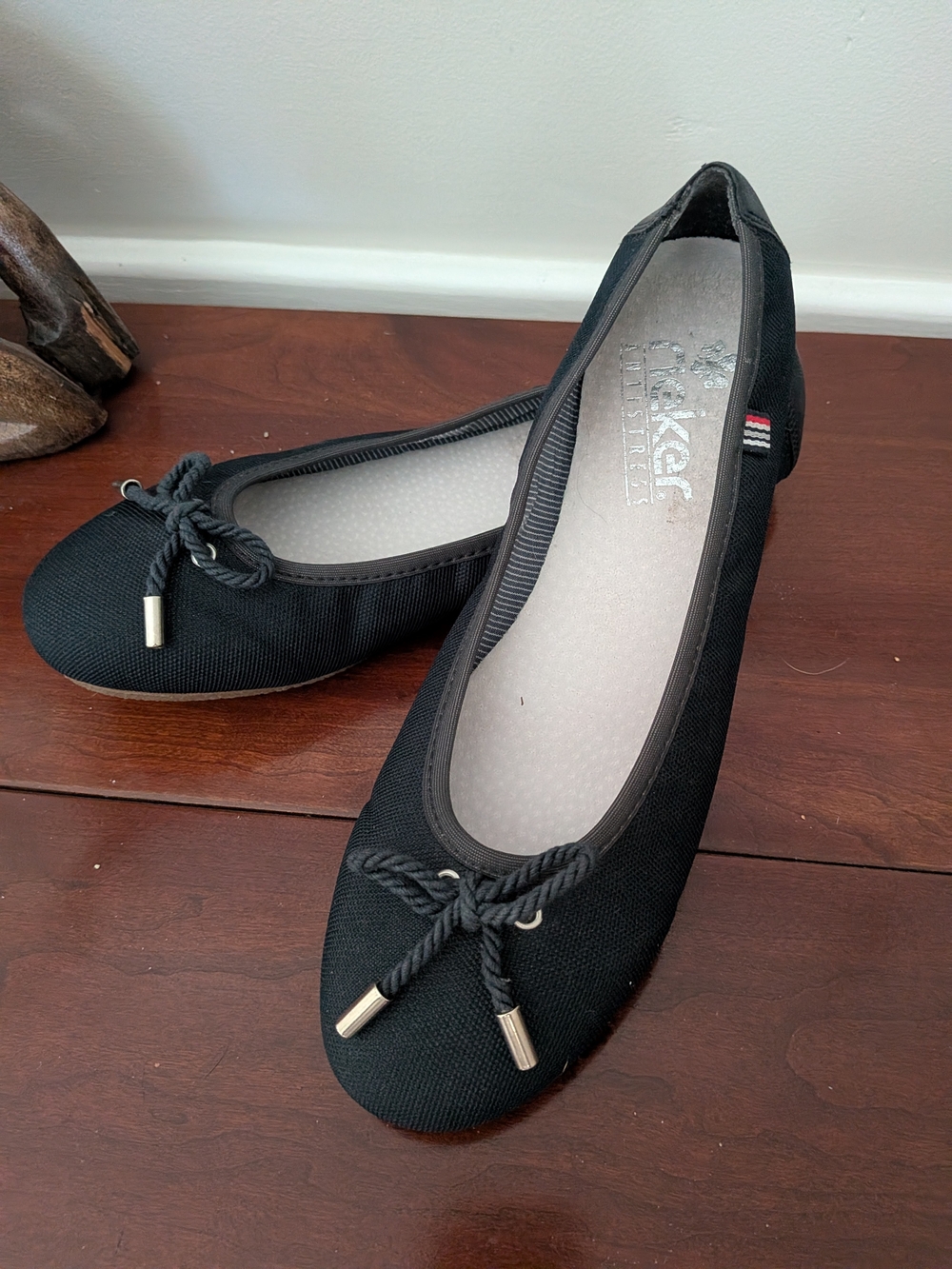 Rieker Navy Blue Women's Ballet Flats - Classic Comfort